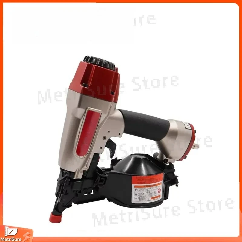 Pneumatic Staple Gun 1 to 2 Inch Industrial DIY Sheet Metal Roofing Wall Fixing Tool Adjustable Guard Heavy Duty Stapler