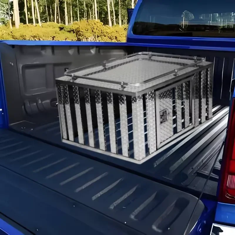 Waterproof Aluminum Alloy RV Pet Cage Powder Coated Carrier Crate for Small Medium Large Dogs Cats Travel Transport Box