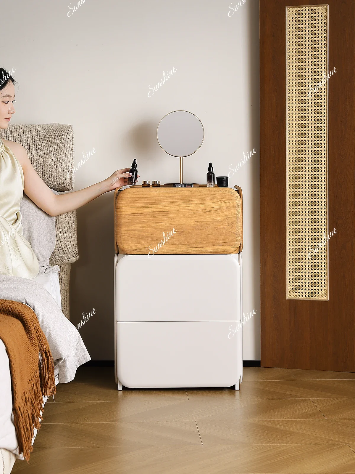 

MDresser integrated safe master bedroom storage cabinet small very narrow 40cm solid wood