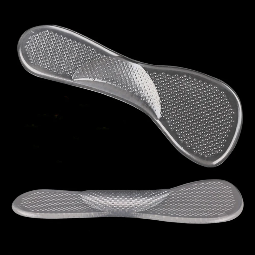 

1Pair Silicone Gel Heel Pads Removable Soft Shoe Insoles For Women Damping Air-Exchange Comfortable Height Increase Detachable