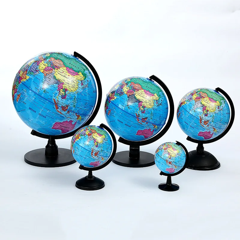 10.6cm Adults Children Discovery Learning World For Kids 6-12 World Map 360 Degree Ball Hd Globe Standard Teaching Globe English