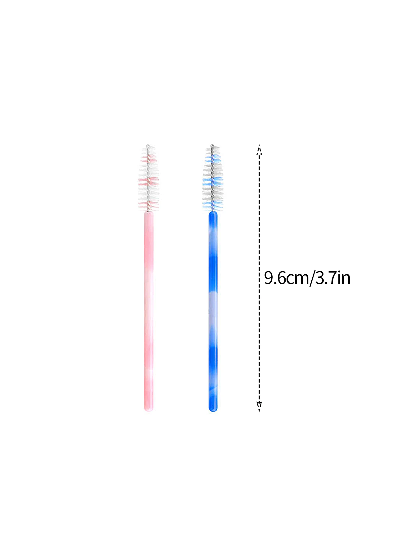 50 stücke anfänger gepfropfte wimpern Gemischte farbe mascara pinsel augenbraue kamm augenbraue kamm spirale pinsel multi-funktionale schönheit werkzeug