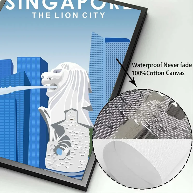 خمر مدينة السفر المشارك لندن نيويورك لشبونة البندقية سيدني روما إيطاليا قماش اللوحة الشمال الحديثة صورة غرفة ديكور المنزل
