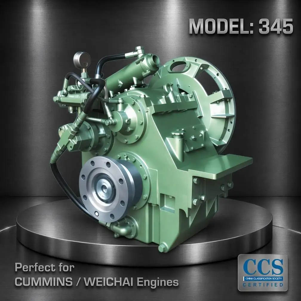 New FADA Small Marine Diesel Engine 345 Marine Gearbox Steel Material Helical Gearing Arrangement Boats