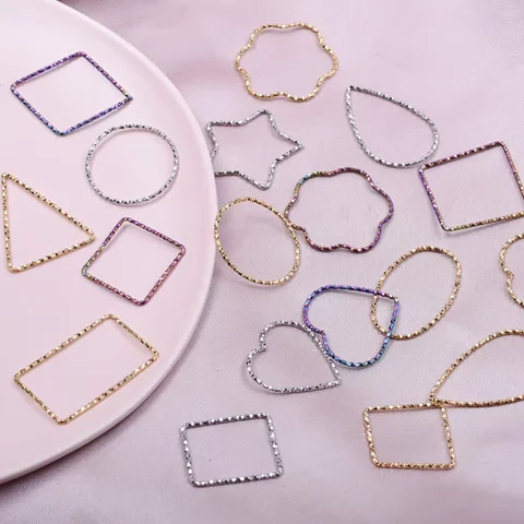 12 개/몫 스테인레스 스틸 스탬핑 양각 오픈 금형 베젤 빈 프레임 펜던트 대량 기하학 중공 누르면 Pingente 쥬얼리 12 개/몫 스테인레스 스틸 스탬핑 양각 오픈 금형 베젤 빈 프레임 펜던트 대량 기하학 중공 누르면 Pingente 쥬얼리