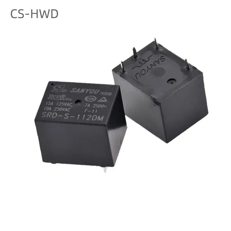 SANYOU SRD-S-105DM SRD-S-112DM SRD-S-124DM SRD-S-148DM 4PIN 10A 5VDC 12VDC 24VDC Power Relay Replaceable (JQC)HF3FF