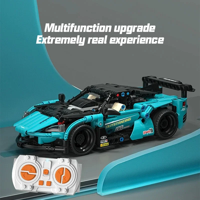 440PCS RC Car Sports Car Building Blocks TECHNICAL STEM Collection Vehicle Model Supercar Bricks Desktop Decoration Kids Toys