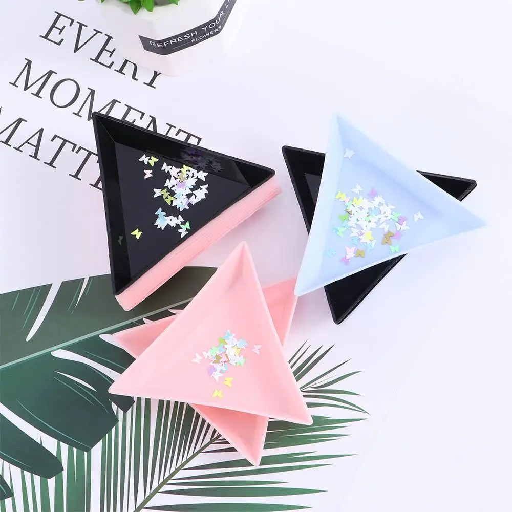 Ramasseur de décoration de perles, plateaux de tri en cristal pour manucure, plaque d'affichage de perçage de diamètre, plateau de rangement pour ongles, support de pierres précieuses pour ongles