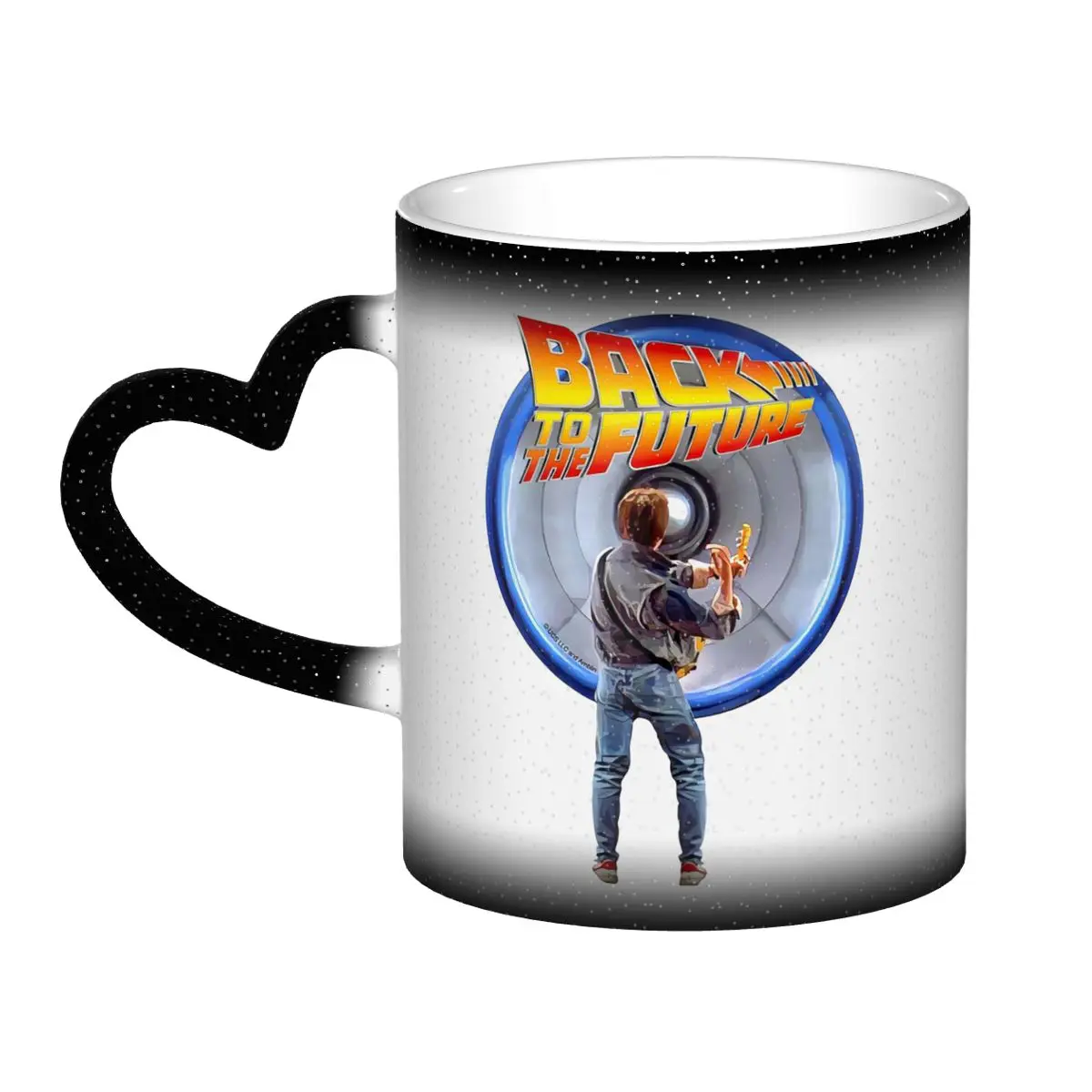 Taza de regreso al futuro, tazas de café de cerámica divertidas, tazas de té, taza de leche, regalos para amigos