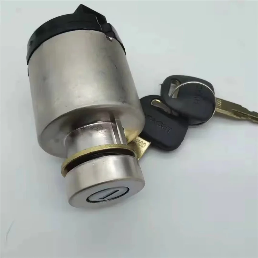 Ignition Switch With 2 Keys  4477373 Compatible With Hitachi Excavator EX1100-3 EX1200-5 EX200-3 EX200-5HG EX400-5