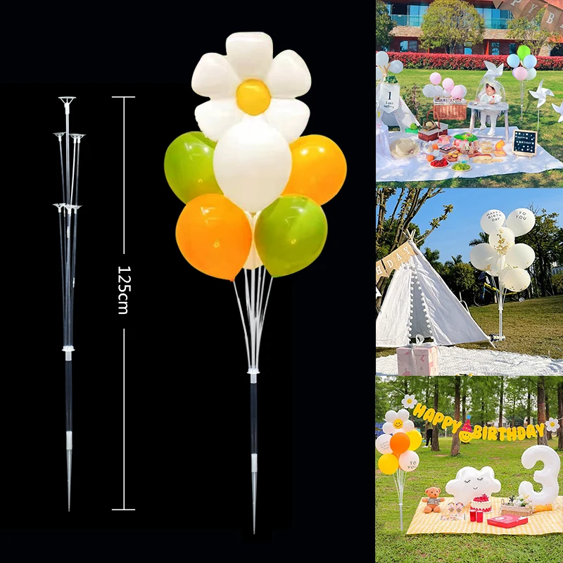 

1set 125cm Balloons Stand Balloon Holder Column Balloon Accessorues Wedding Birthday Party Garden Decoration Baby Shower supplie