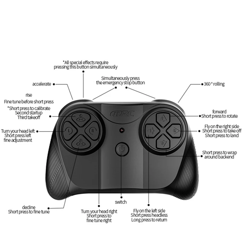 150m circulando em torno de controle remoto espada voadora drone brinquedo 2.4g gesto-sensão epp matetial anti-queda 360 °   Rolo Quadricóptero RC