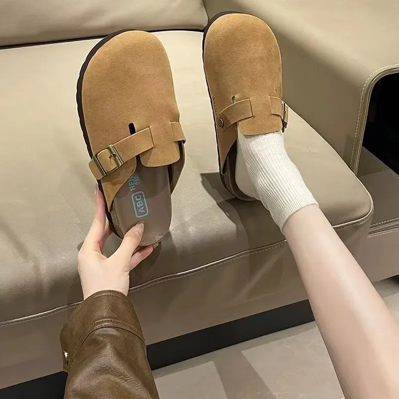 Fashion Women's Shoes Slippers Spring Women's Closed Toe Slippers Shoes for Women Indoor House Slippers Ladies Slides 35-40