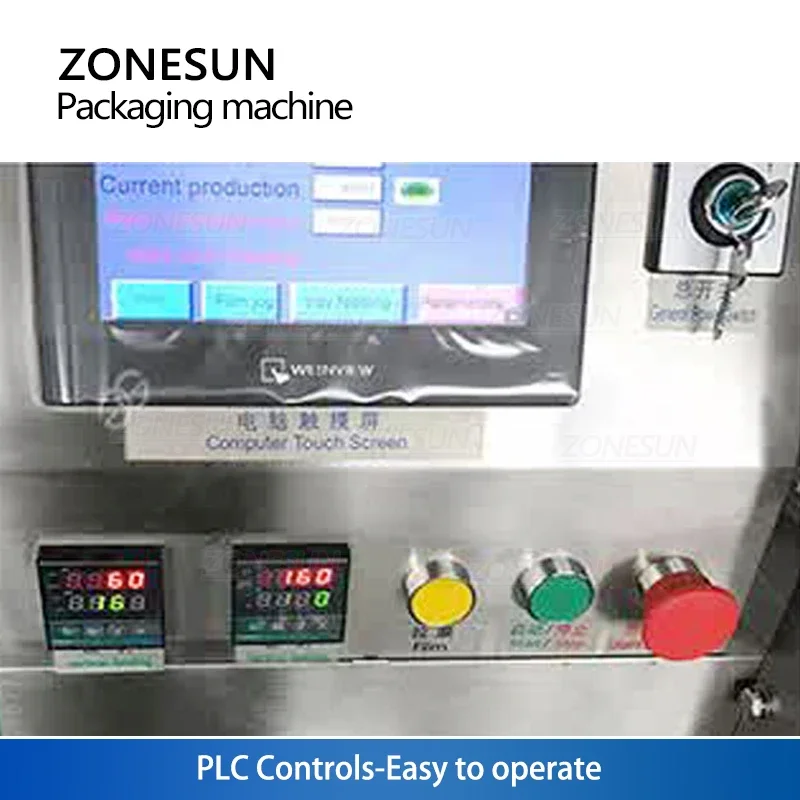 ZONESUN Automatic Teabag Packaging Machine Granule Powder Tea Leaves Coffee Beans Filling and Sealing Production Line ZS-GPT1