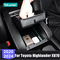 For Toyota Highlander Kluger XU70 Hybrid 2020 2021 2022 2023 2024 Car Armrest Storage Box Center Console Organizer Accessories
