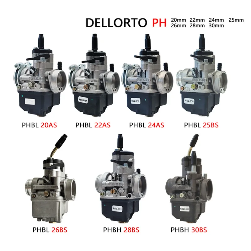 

Suitable for Dellorto PH series motorcycle carburetors PHBL 20 22 24 25 26mm and PHBH28 30mm