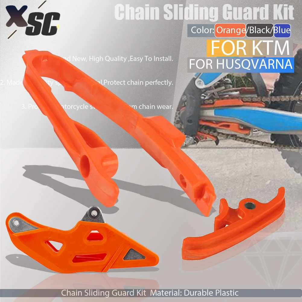 Motorcycle Swingarm Chain Slider Kit Chain Guard Guide Kit For KTM SXF XC XCF For Husqvarna TC FX 125 150 200 530 690 2016-2022