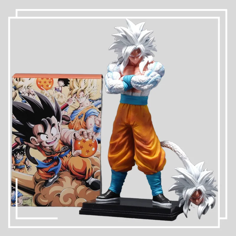 

Мультяшная модель Bandai Dragon Ball Super Saiyan Wukong с держателем своей грудной клетки и стоячей осанки - красивый подарок для друзей