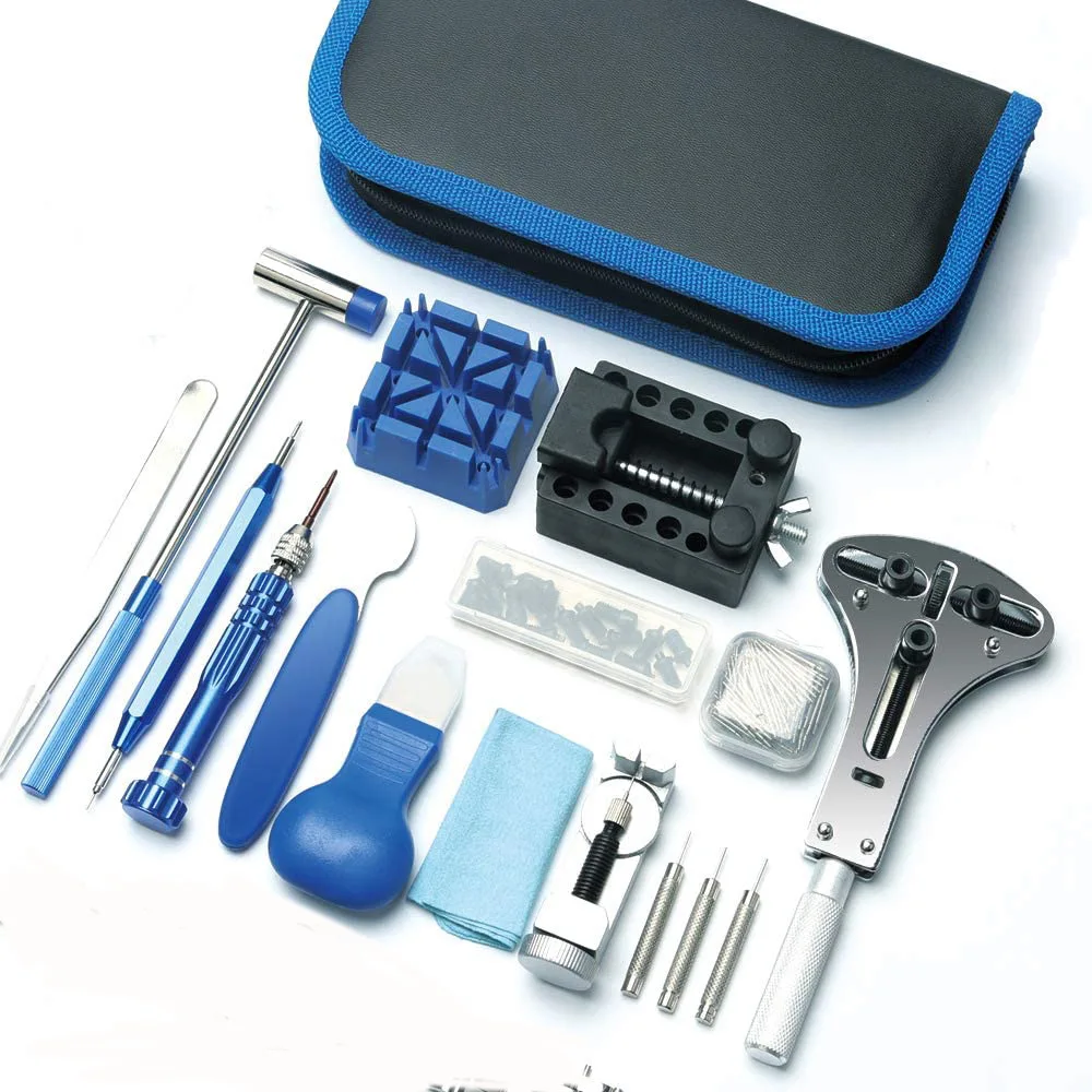 185pcs Watch Battery Change Tool Kit To Open Watches Back Case Opener Opening Watch Repair Tool Professional Watchmaker Kit