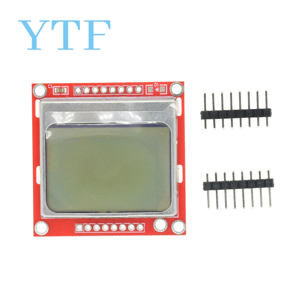 Smart Electronics LCD Module Display Monitor Blue Backlight Adapter PCB 84*48 84x84 Lcd 5110 Nokia 5110 Screen For