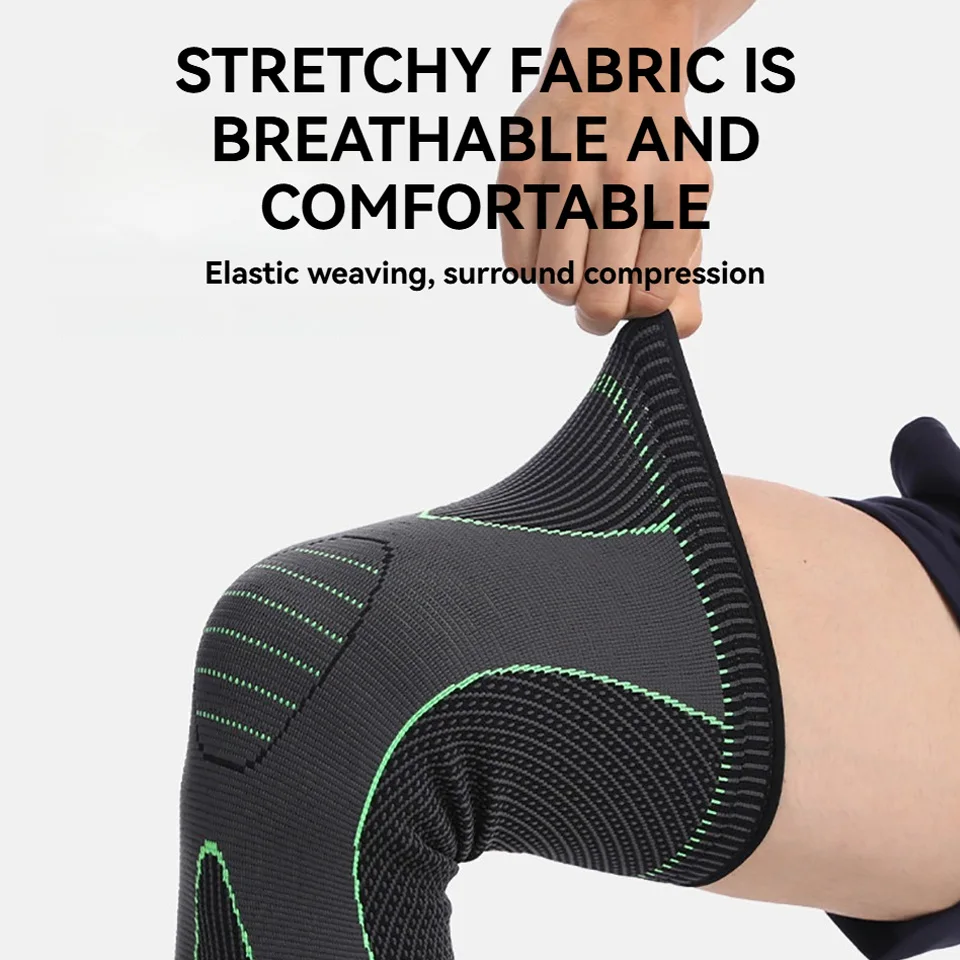 1 Pair Autumn Winter Knee Elbow Pads Sport Nylon Basketball Lengthened Keep Warm Binding Strap Leg covers Wear-resistant Elastic