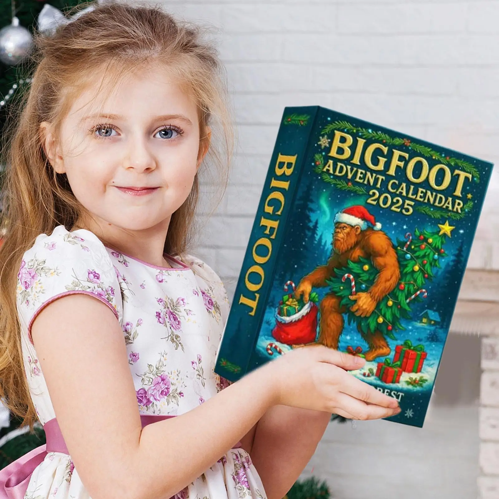 

Creature Pendant Countdown Calendar Holiday 2D Flat Party Props 24-Day Creature Ornaments Advent Countdown Calendar For Family