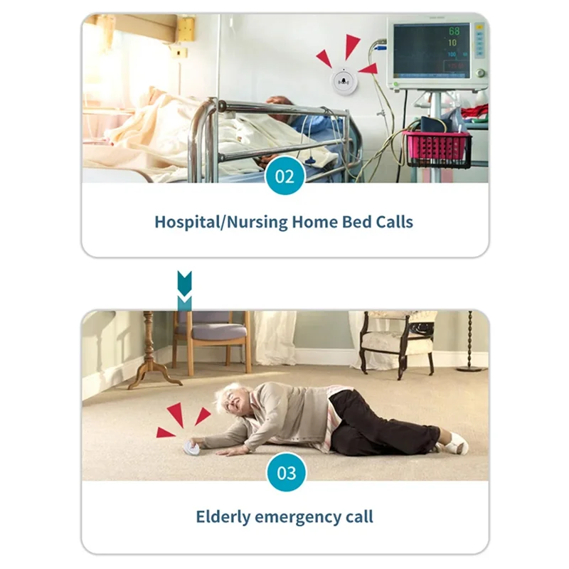 SQPP-جرس الباب اللاسلكي 433 ميجا هرتز 150 متر 30 الموسيقى USB جرس الباب استقبال جهاز تحكم عن بعد واحد لاستقبال الطوارئ خارج المنزل المدرسة