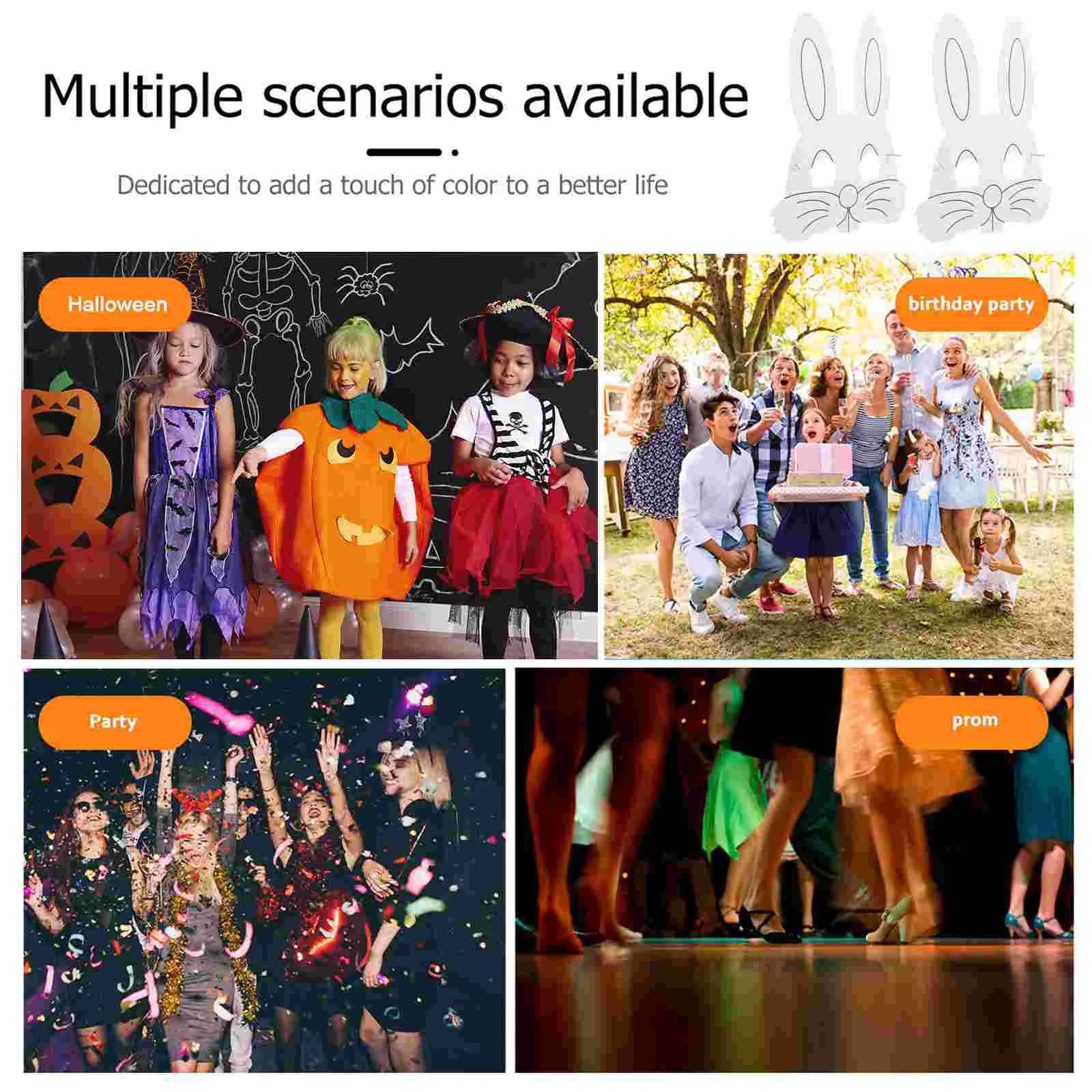 어린이 빈 페인팅 마스크 공예 장난감, 교육용 드로잉 재료, 크리에이티브 DIY 종이 마스크, 10 개