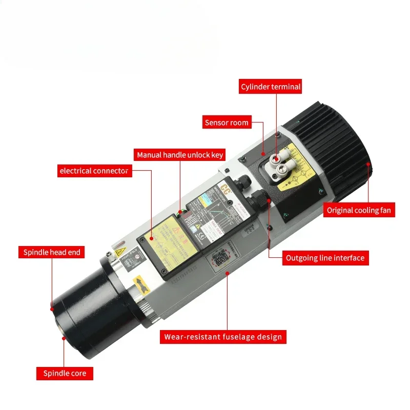 المبيعات الساخنة أداة تغيير المغزل باستخدام الحاسب الآلي 7.5kw 9kw 12kw المحرك #2
