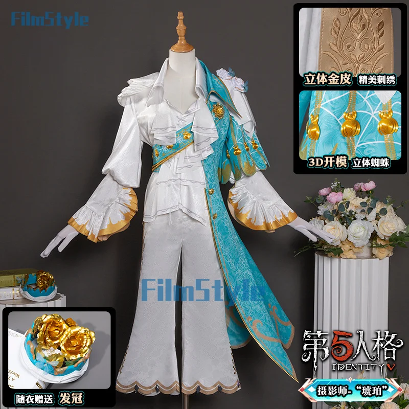 

Identity V Joseph Desaulniers Photographer Amber Cosplay Costume Cos Game Anime Party Uniform Hallowen Play Role Clothes
