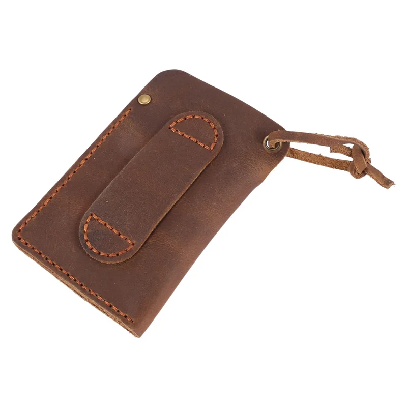 ABZZ-3X Handmade EDC Organizer Leather Sheath/ Organizer Slip Pouch Case For Flashlight/Multi-Tool/Knife/Pen
