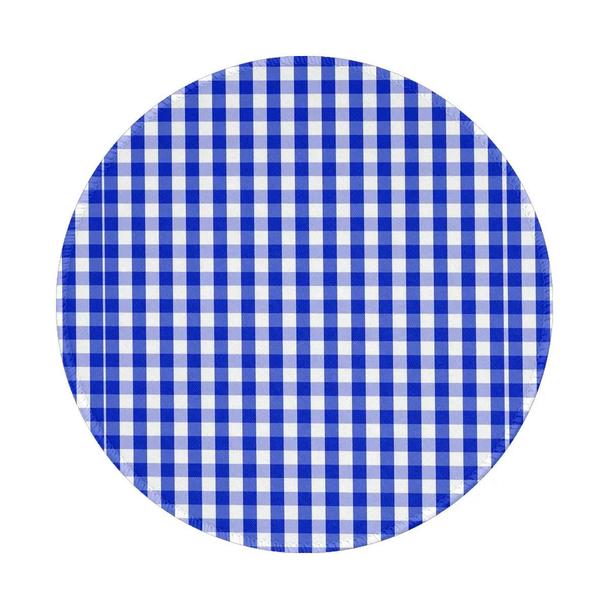 Blue And White Gingham Mouse Pad Check Plaid Squared Comfort Mousepad Gaming Accessories For Laptop PC MacBook Design Mouse Mats