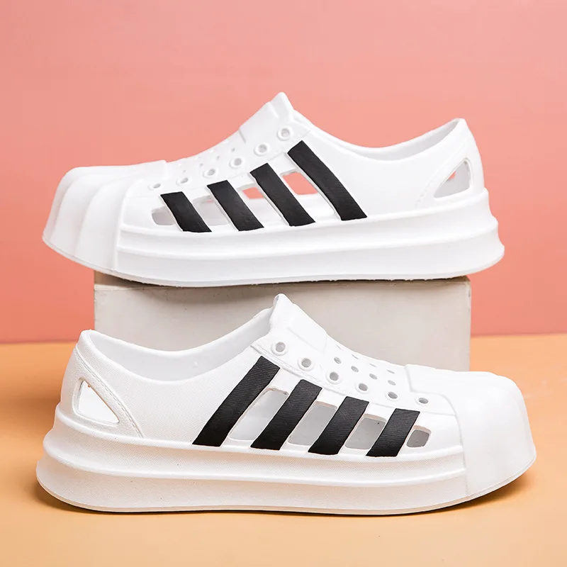 Couples Hole Garden Fashion Beach Shoe Men Women Outside Casual Summer Hollow Sandal EVA Non-slip Soft Bottom Sandal Wading Shoe