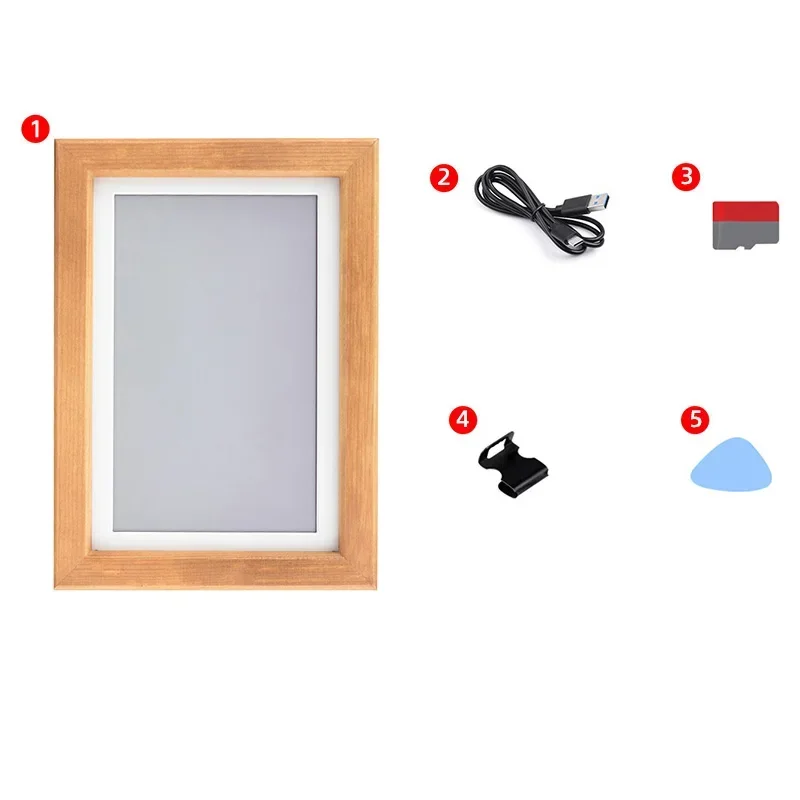 Quadro para fotos para monitor com RTC Raspberry Pi Pico, tela programável, 7 cores, E-Paper, 800x480, RP2040, 7,3"