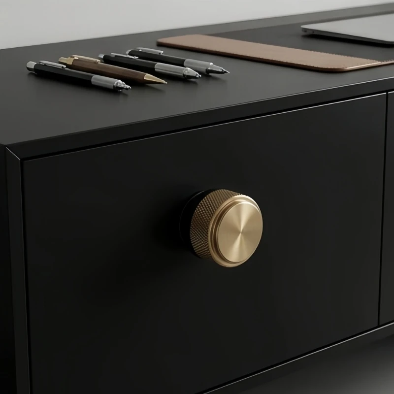 Single Hole Furniture Knob with Included Screws for Cabinets 