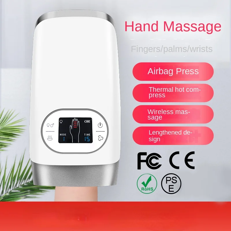 

New Hand Massager Acupoint Massage Heated Physiotherapy Air Compression Massage Palm Massager Finger Wrist Spa Relax Pain Relief