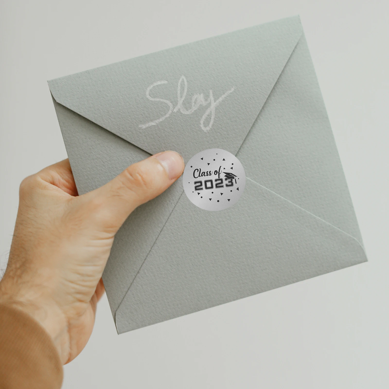 

20 Pcs Graduation Stickers Self Adhesive Copper Plate Labels for Envelopes Scrapbooking College Students Party Decorations