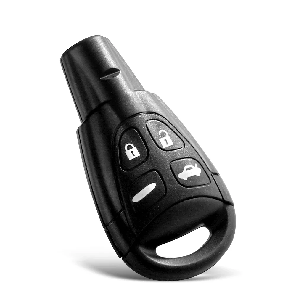 KEYYOU Smart Key Shell Case For SAAB 93 95 9-3 9-5 WF 4 Button Keyless Entry 4 Buttons