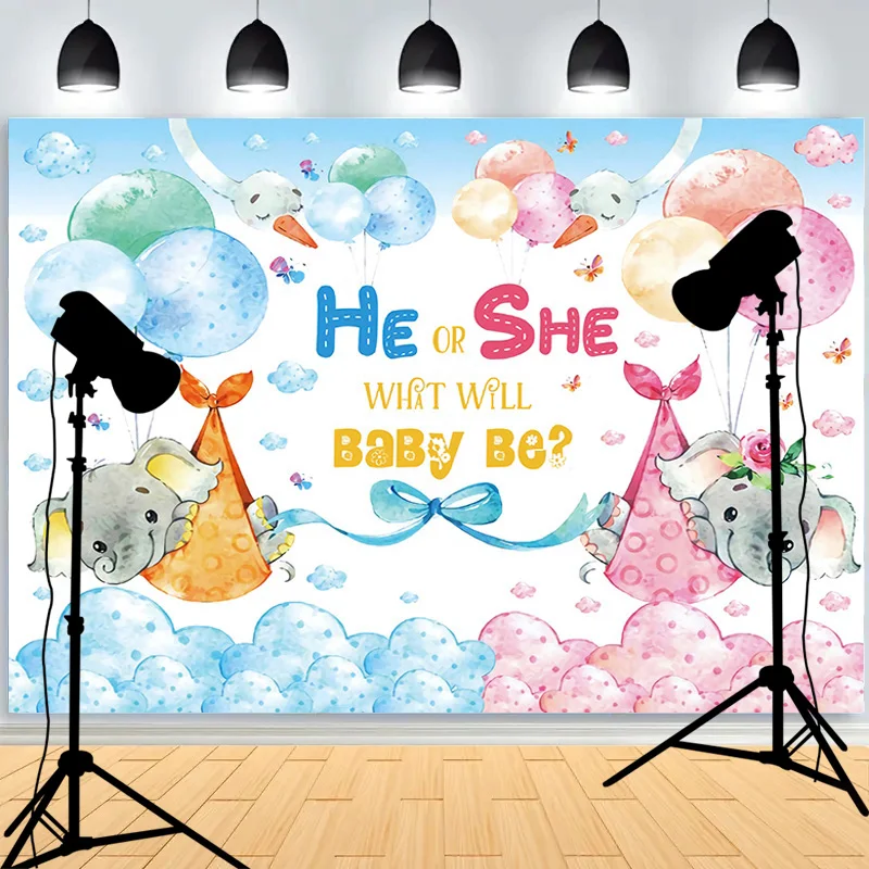 Happy Birthday Party Wild One Photography Backdrops Props Newborn Baby Animals Elephant Safari Photo Studio Background WP-42