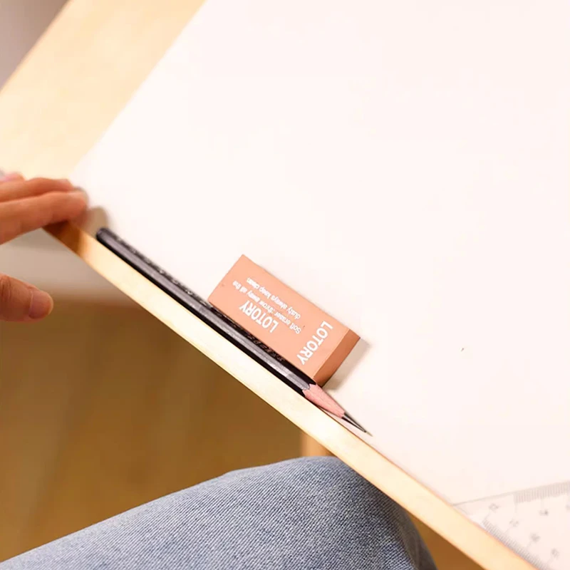 Mesa de dibujo japonesa, banco de trabajo de madera maciza para estudiantes de arte especialmente, diseñadores arquitectónicos de ingeniería, dibujo dibujado a mano FYDT