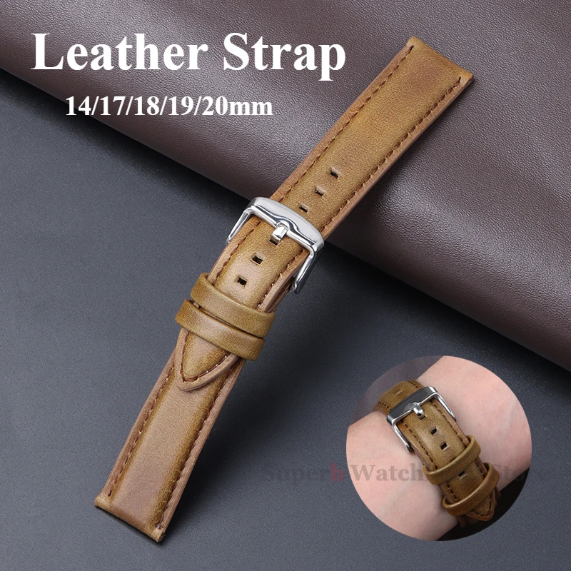 High Quality Universal Leather Strap for DW Daniel Wellington Watch Band 14/17/18/19/20mm Men Women Replacement Bracelet