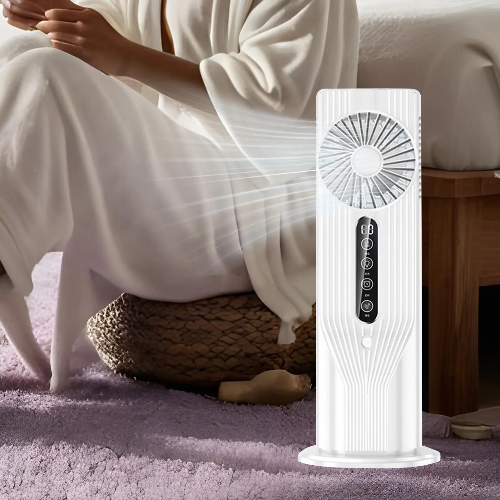 Portable Fan Cooler with Timer Function Home House USB Desk Bedroom Indoor Air Conditioner Humidifier Fans Summer Cool Living