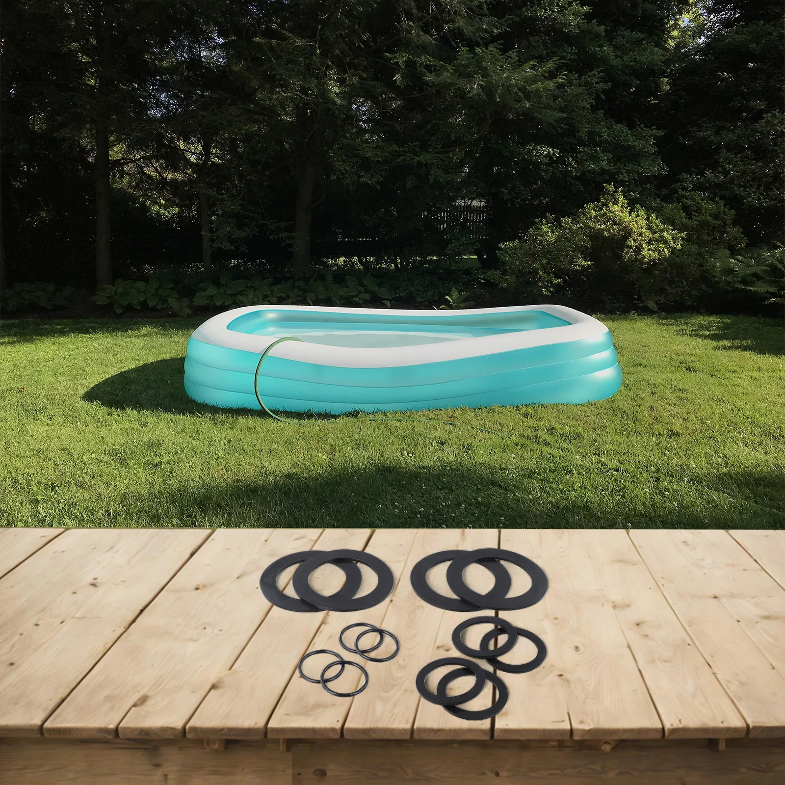 Robust Rubber Washer and Ring Kit for Intex Pool Equipment 25076RP Designed for 1 5 ID Hose Compatibility with Multiple Models