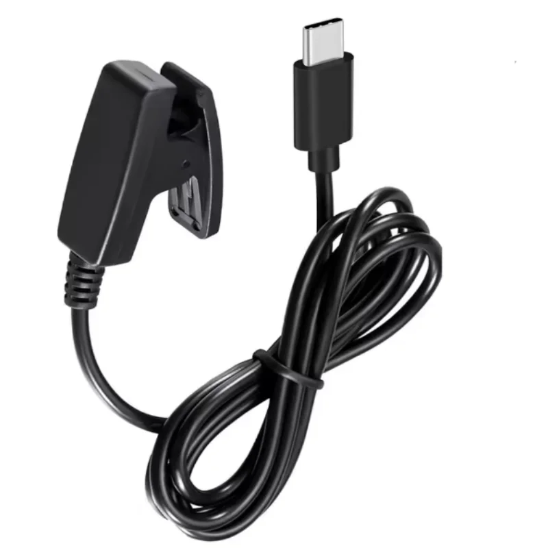 

Approach S20 USB-C Charger Top Charging Clip Cable for Garmin Lily & Forerunner 235/35/30/230/630/645/645 Sync Data Cord Black
