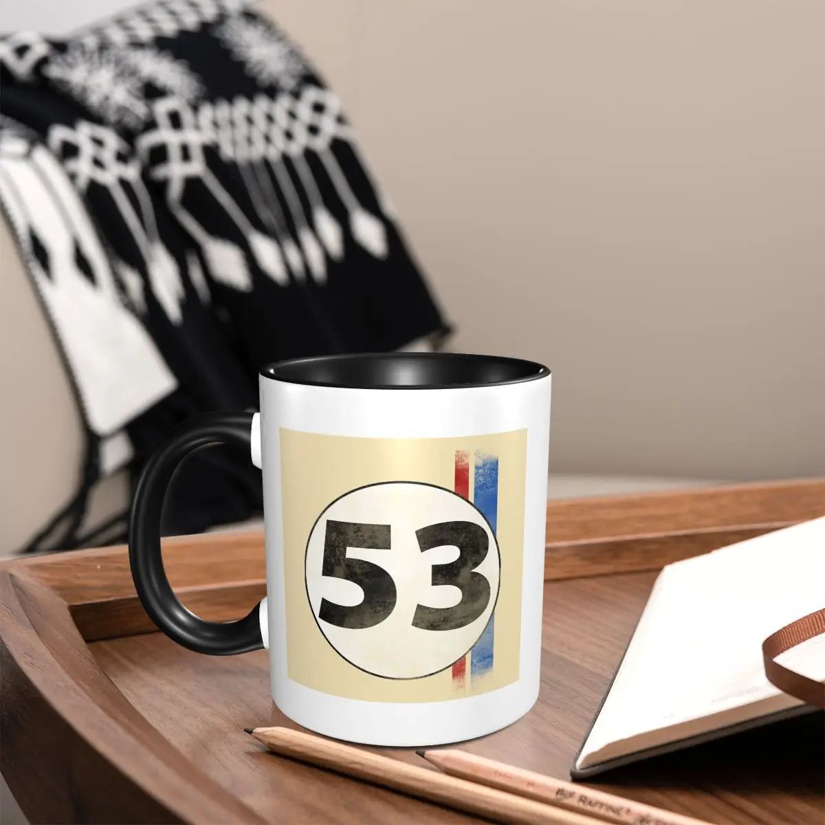 Herbie Number 53 Mug Funny Ceramic Coffee Cups Tea Mugs Milk Cup Drinkware Gift for Woman Man