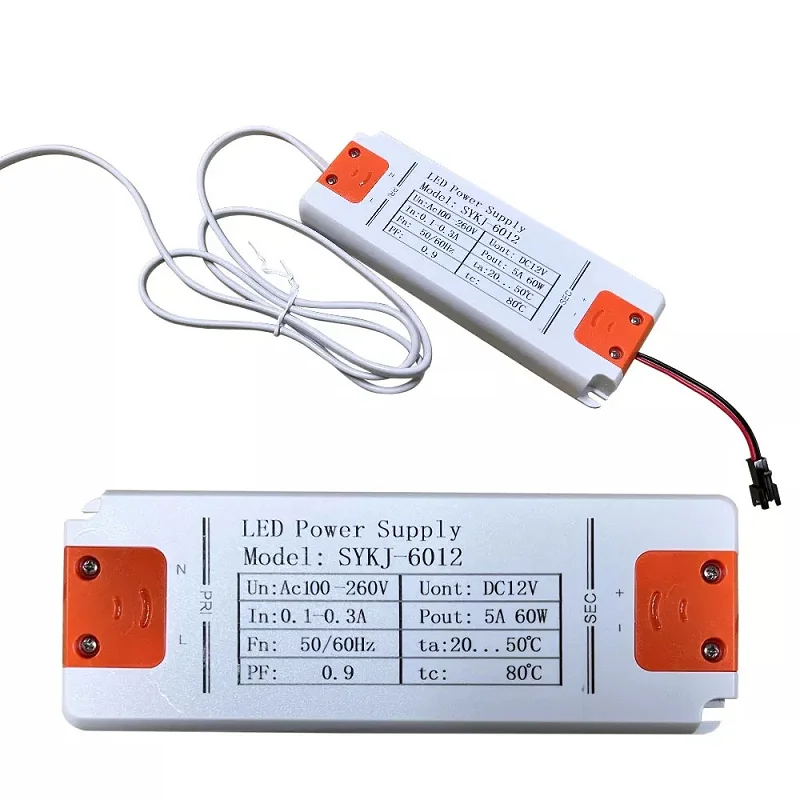 Ausgang 12V 5A 60W LED-Lampen-Treiber-Netzteil Intelligenter Spiegel ultradünnes Konstantspannungs-Netzteil Eingang AC110-220V – Detail 4