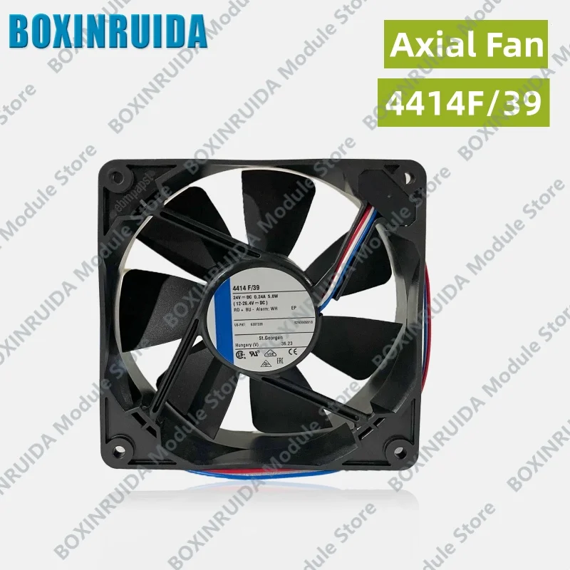 Brand new original 4414F/39 12025 24V 5.0W three wire alarm cooling fan