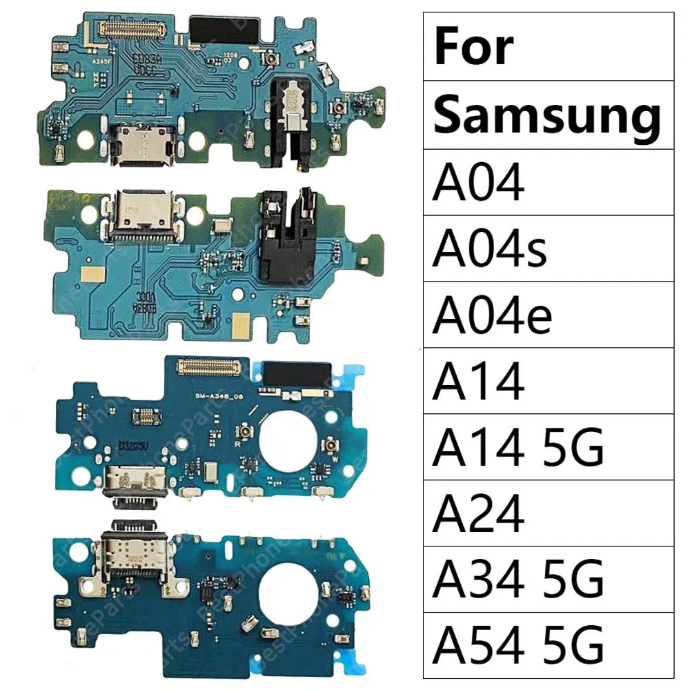 Charge Board Usb Connector For Samsung Galaxy A14 A24 A34 A54 5G A04 A04s A04e Charging Port Plate Socket Phone Flex Cable