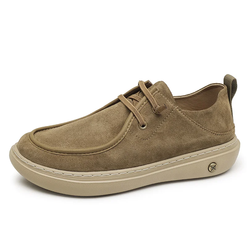 Stylish Hot-selling Men's Sneakers Fashion Comfortable Walking Shoes Suede Leather Shoes Outdoor Male Casual Footwear Trainers