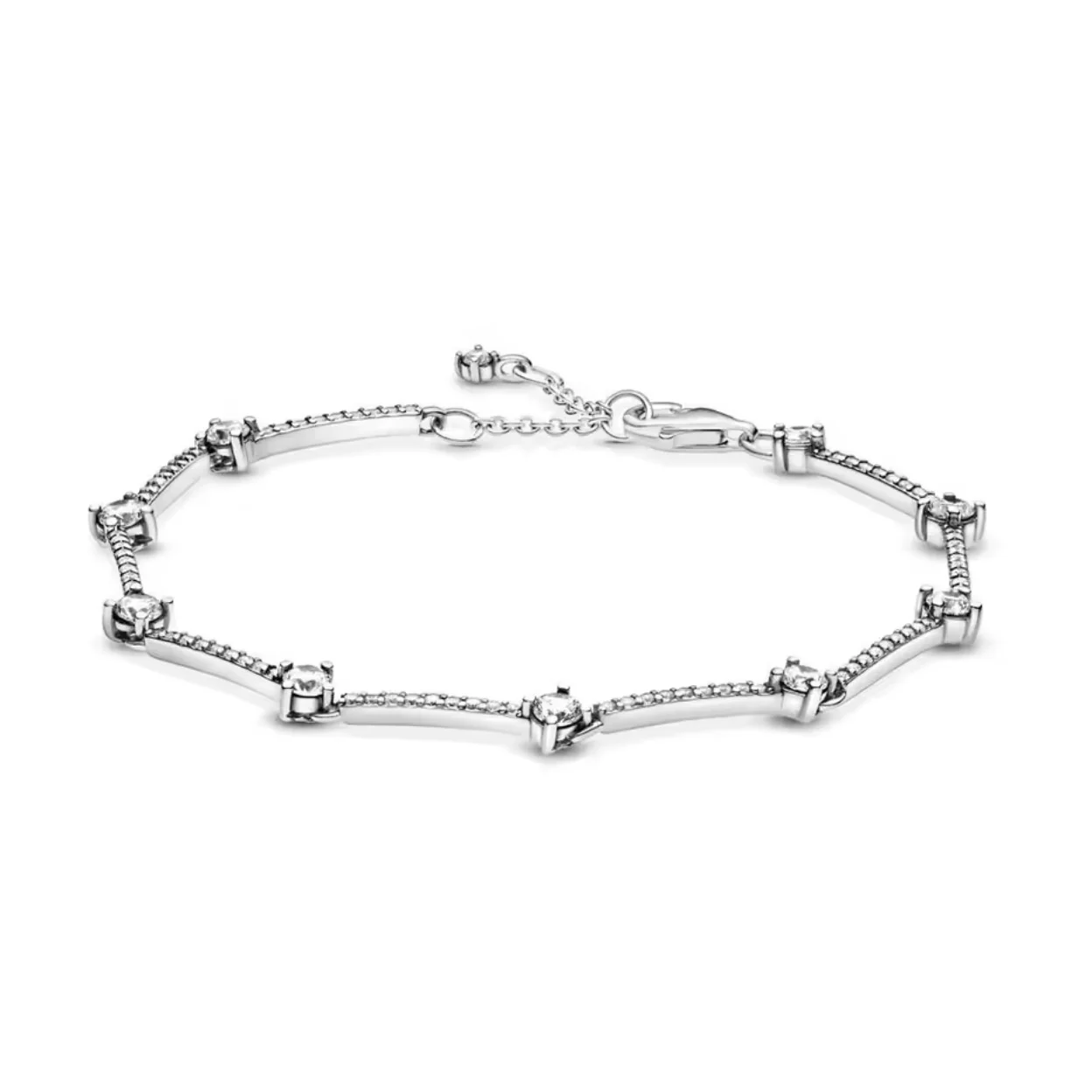 Schleifenarmband Funkelndes Luxus-Volldiamant-Zirkon-Armband S925 Reines Silber Damenschmuck Geburtstagsgeschenke – Detail 6